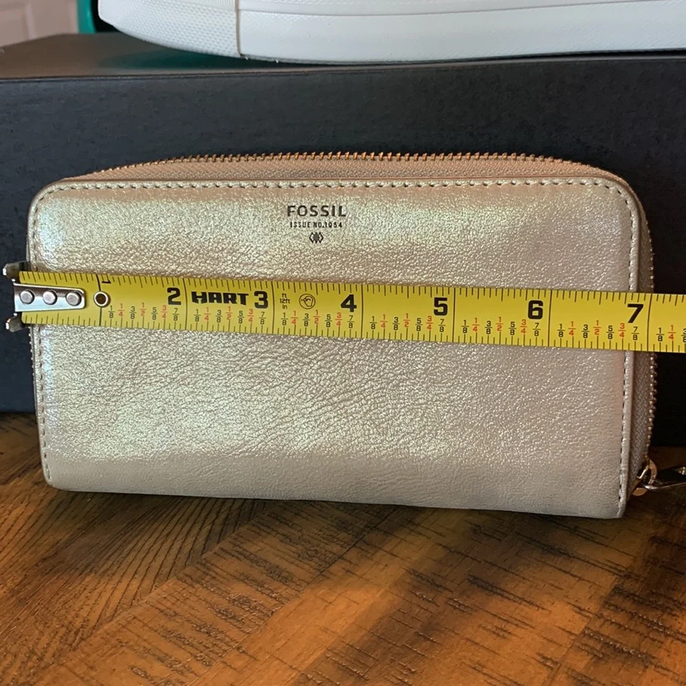 Fossil zip shimmer wallet - Picture 5 of 6